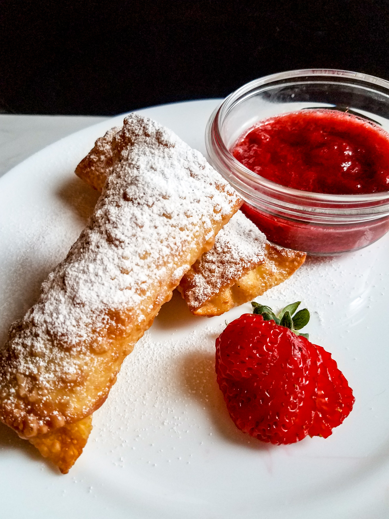 Strawberry Cheesecake Egg Rolls - i am baker