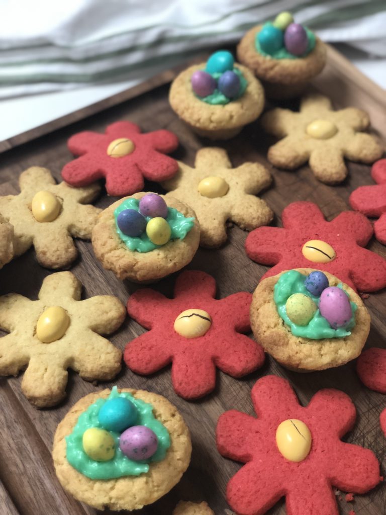 Lemon Coconut Daisies & Cookie Cups - Three Chicks and a Whisk