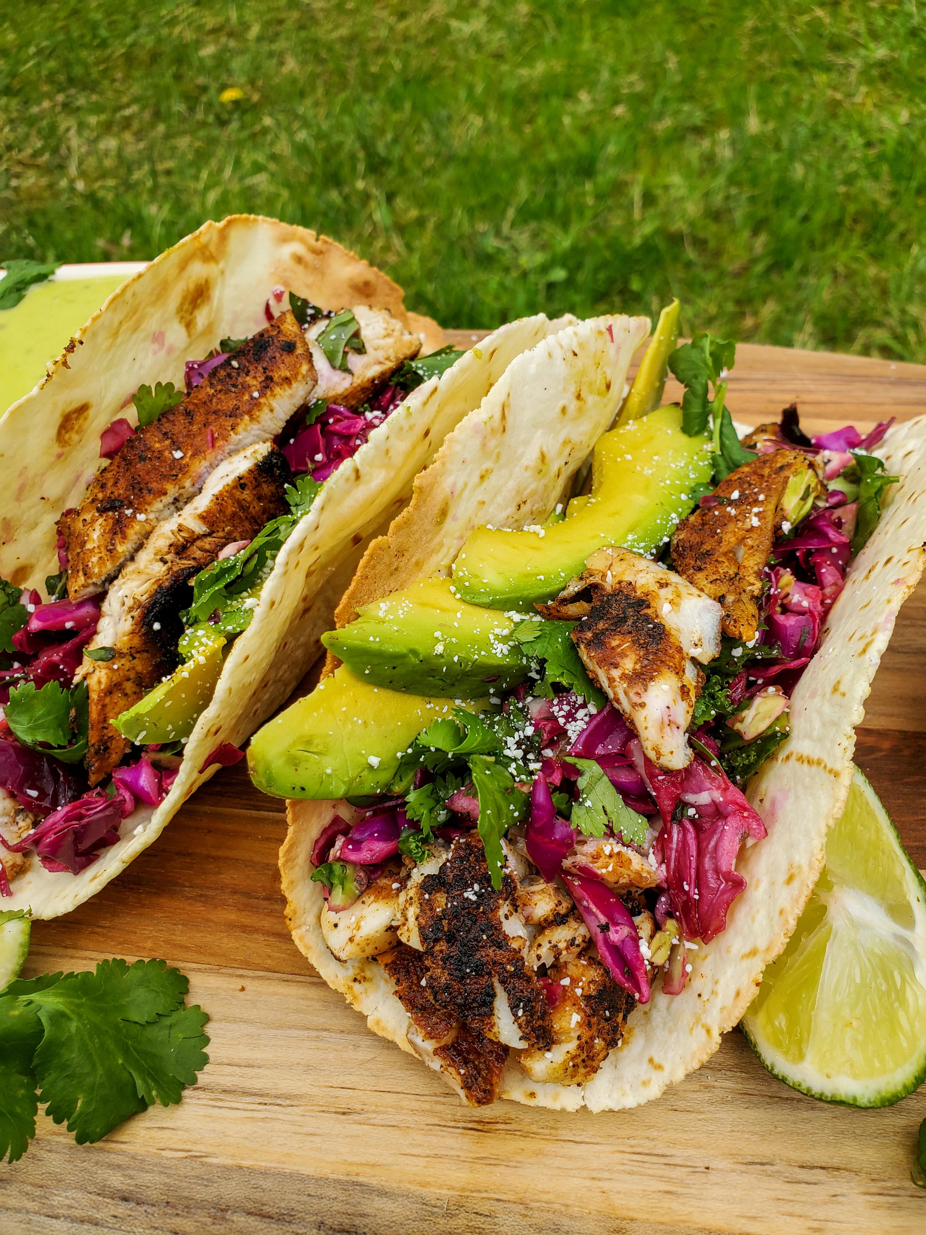 Summer Blackened Fish Tacos - Three Chicks and a Whisk