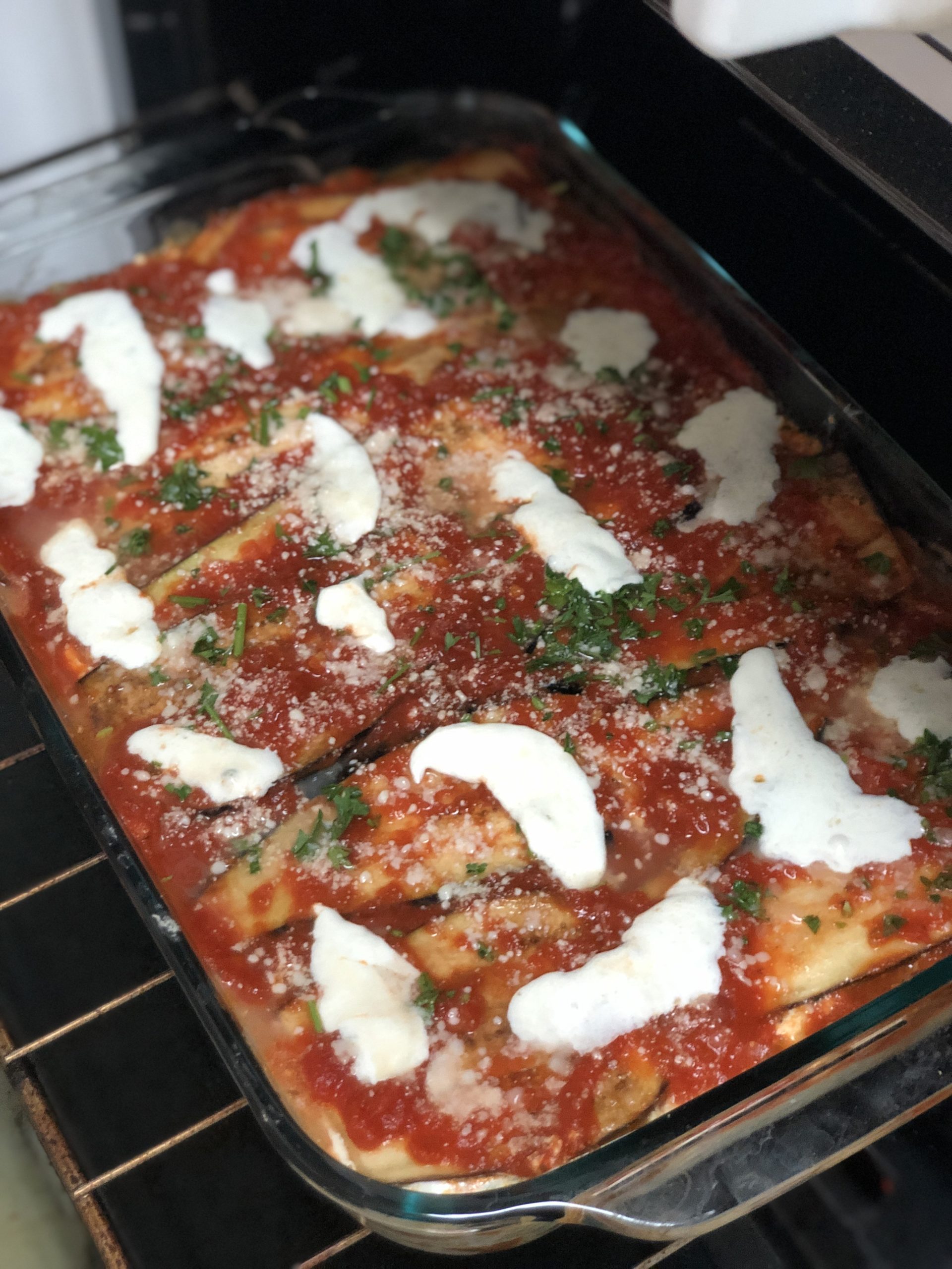 Eggplant Lasagna - Three Chicks and a Whisk